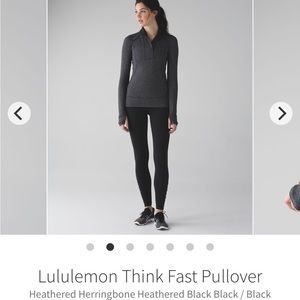 Lululemon Think Fast Herringbone Pullover